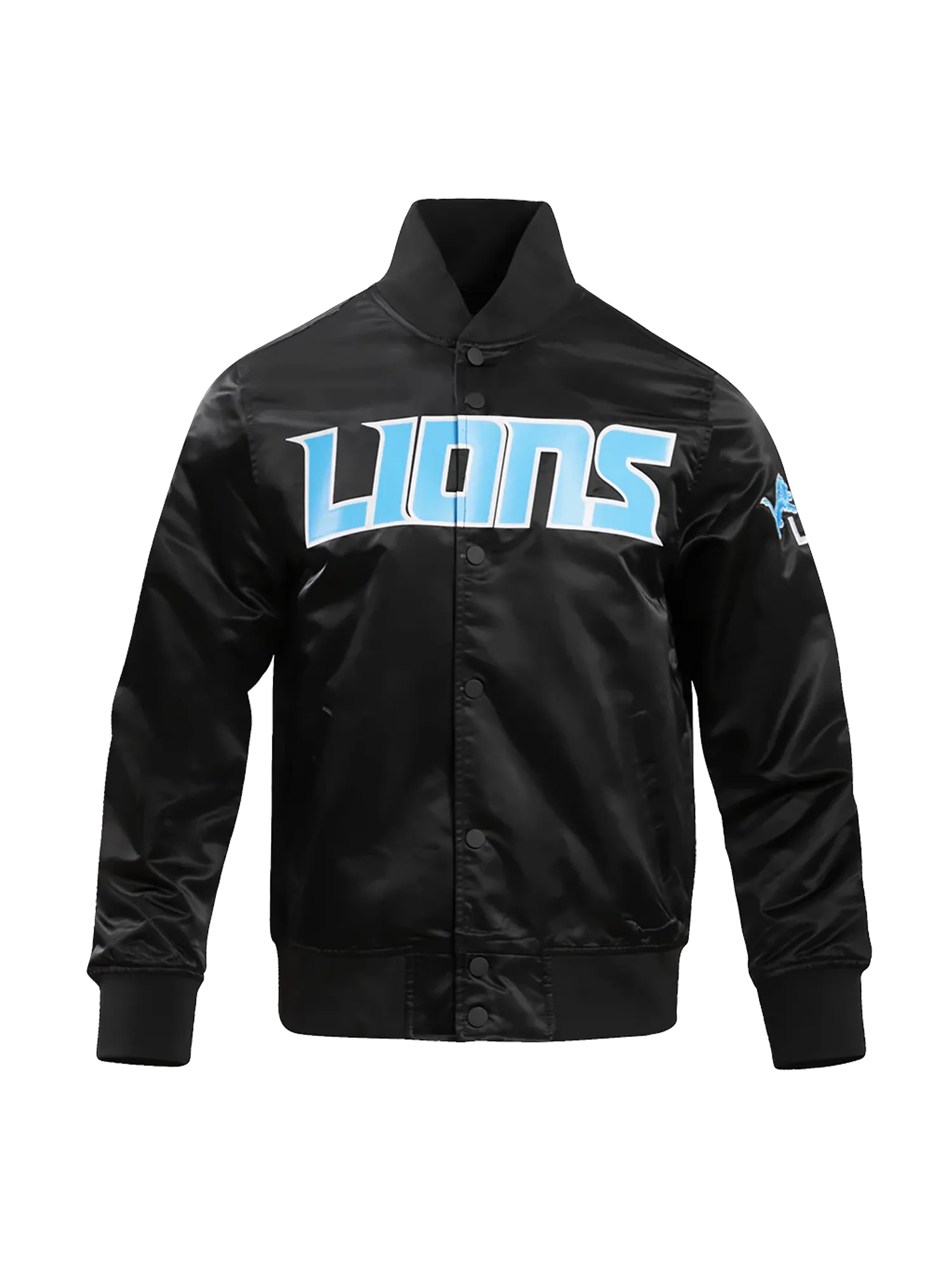 Detroit Lions Pro Standard NFL Team Classic Satin Button Jacket - Black