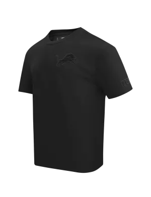 Detroit Lions Pro Standard NFL Tonal Drop Shoulder Flex T-Shirt - Black