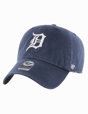 Detroit Tigers '47 MLB Team Clean Up Strapback Hat - Navy