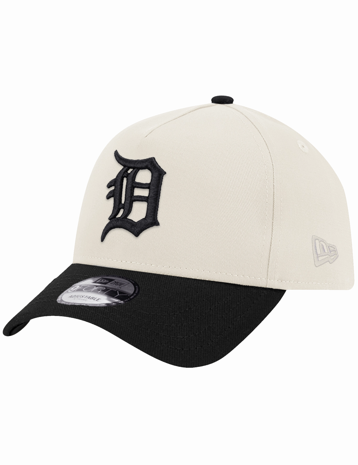 Detroit Tigers New Era MLB 00 Side Patch 9FORTY A-Frame Snapback Hat - Chrome