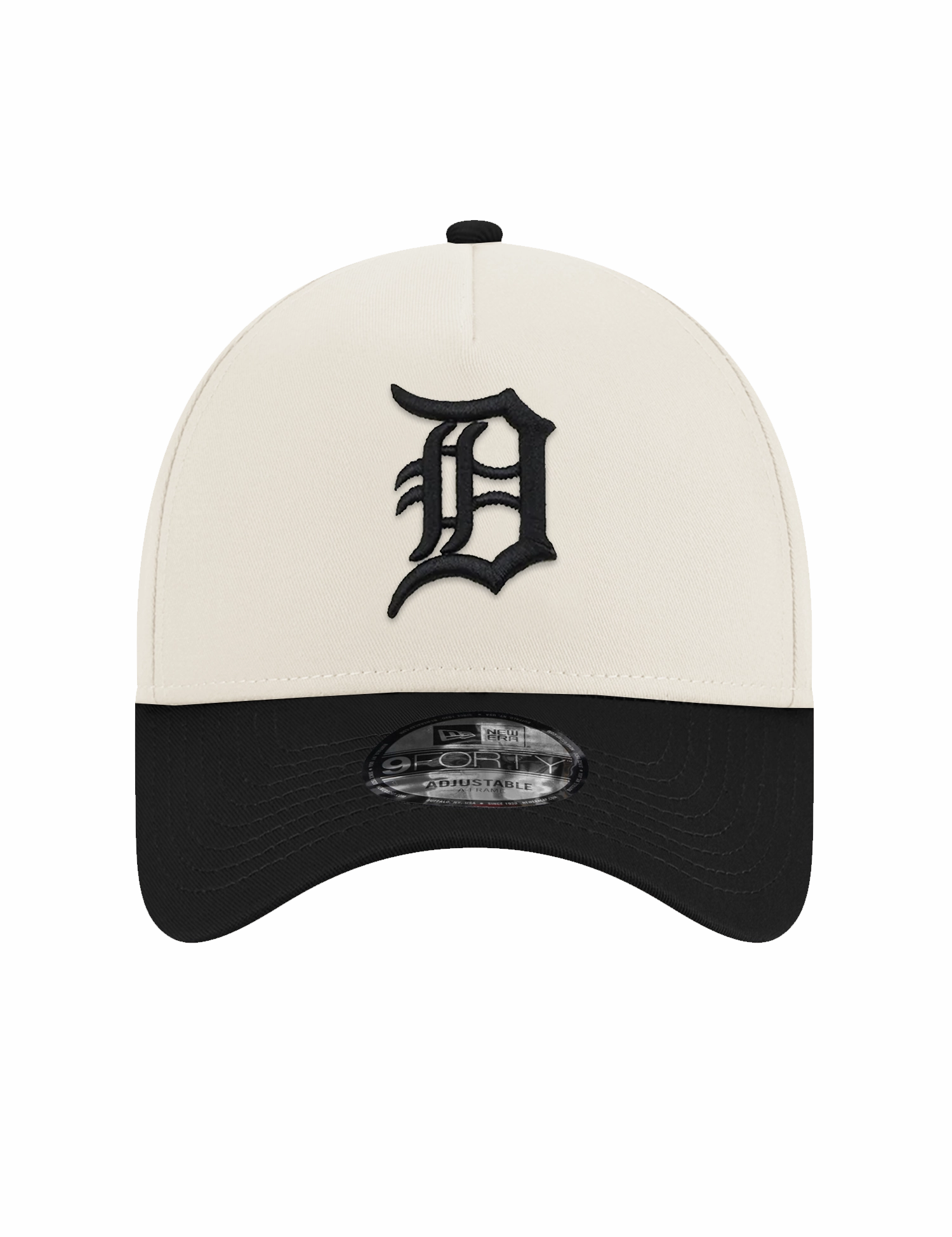 Detroit Tigers New Era MLB 00 Side Patch 9FORTY A-Frame Snapback Hat - Chrome