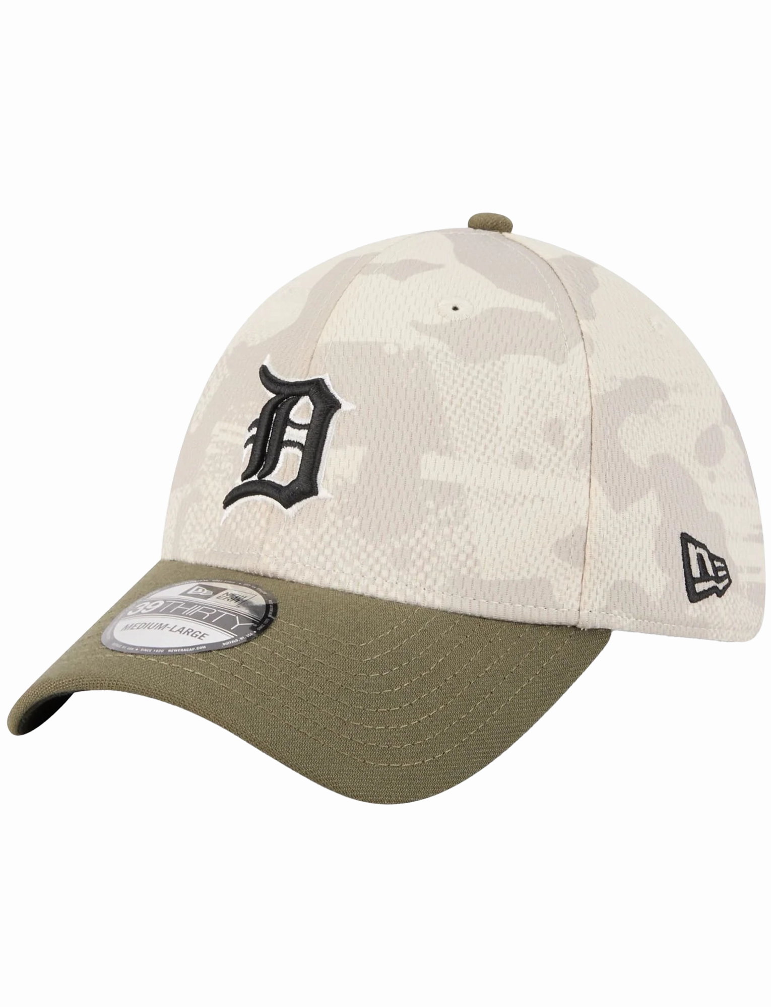Detroit Tigers New Era MLB Armed Forces 2025 39THIRTY Stretch-Fit Hat