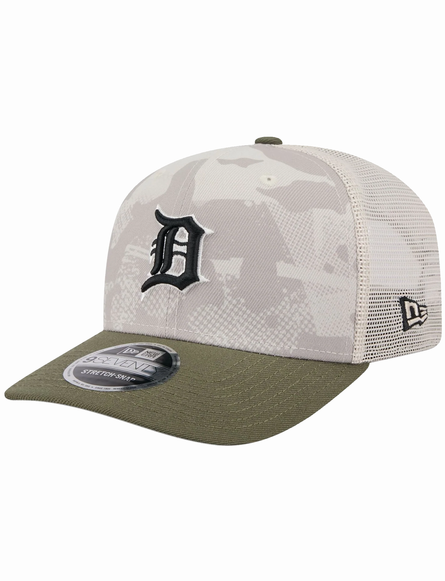 Detroit Tigers New Era MLB Armed Forces 2025 9SEVENTY Stretch-Snapback Hat