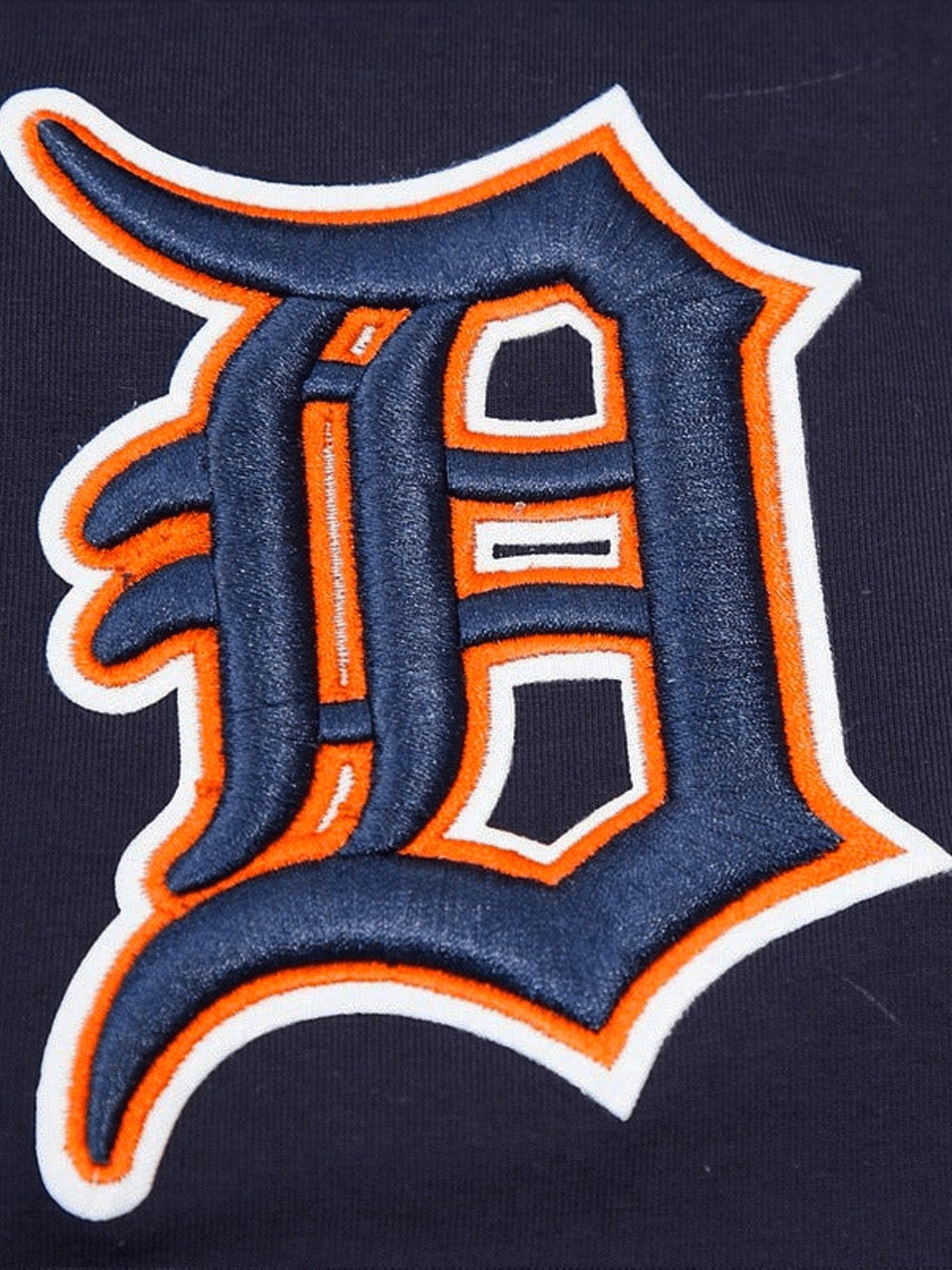 Detroit Tigers Pro Standard MLB Team Chenille Flex T-Shirt - Navy