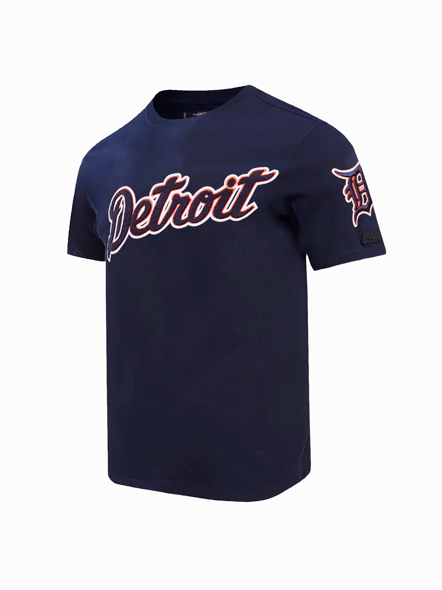 Detroit Tigers Pro Standard MLB Team Chenille Flex T-Shirt - Navy