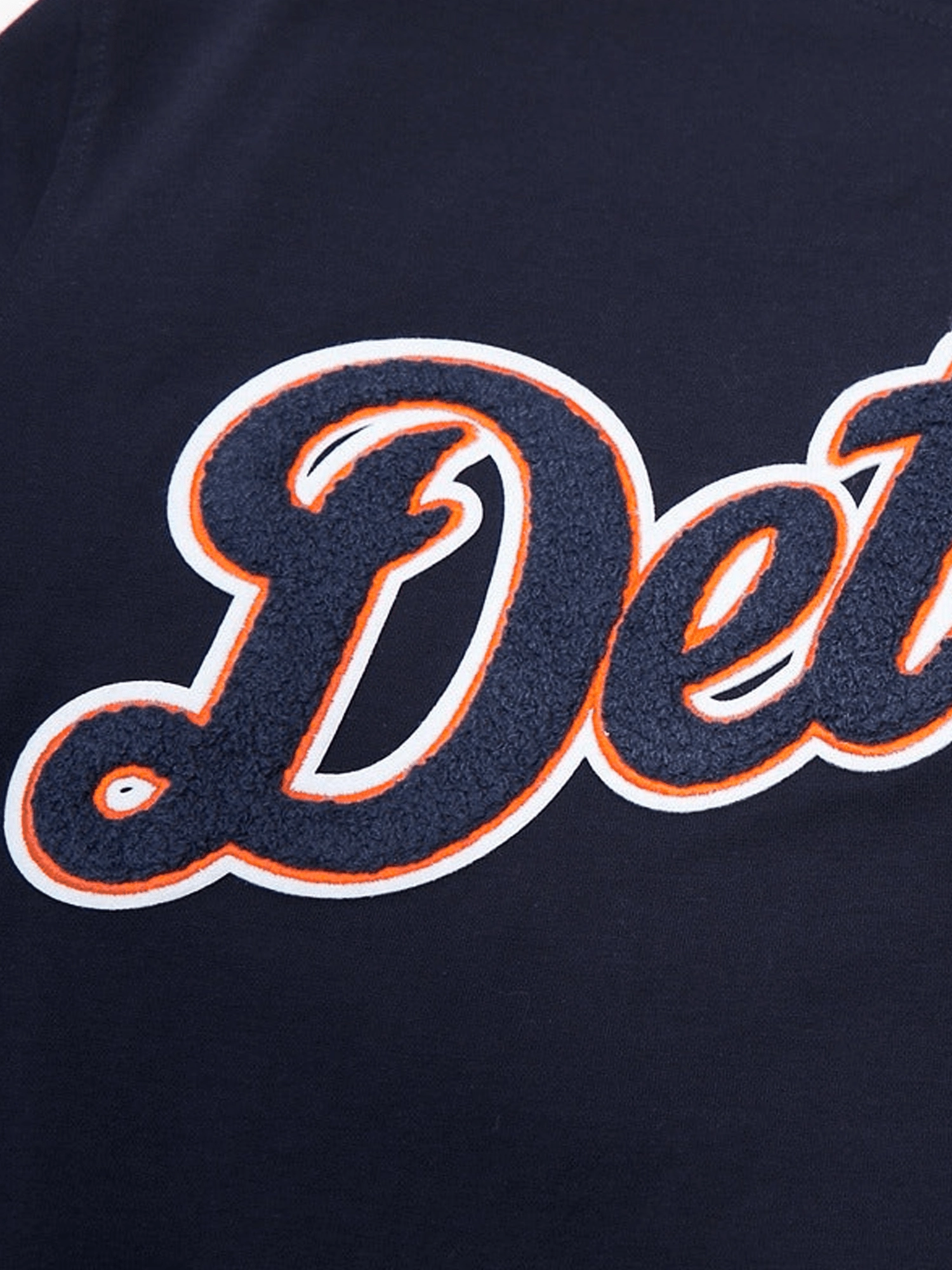Detroit Tigers Pro Standard MLB Team Chenille Flex T-Shirt - Navy