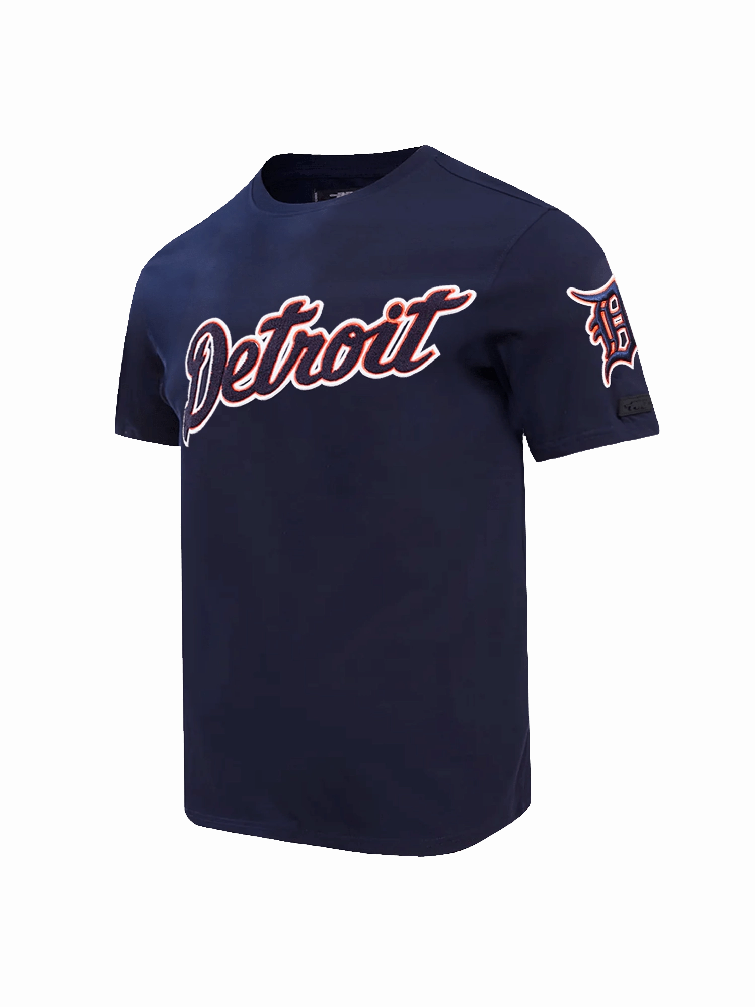 Detroit Tigers Pro Standard MLB Team Chenille Flex T-Shirt - Navy