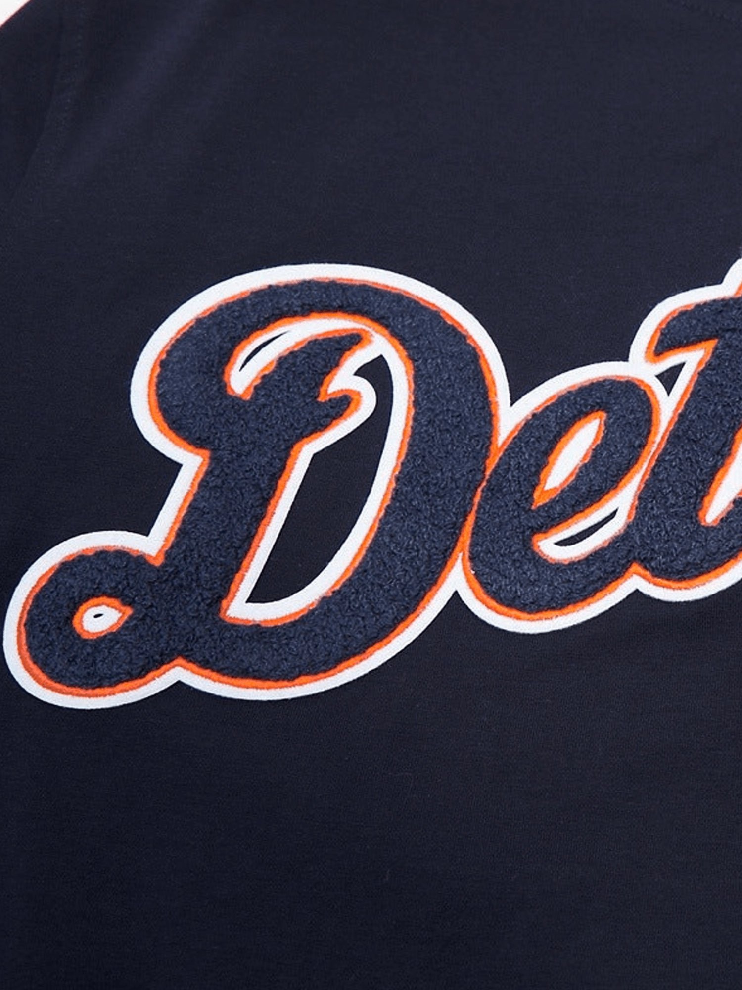 Detroit Tigers Pro Standard MLB Team Chenille Flex T-Shirt - Navy