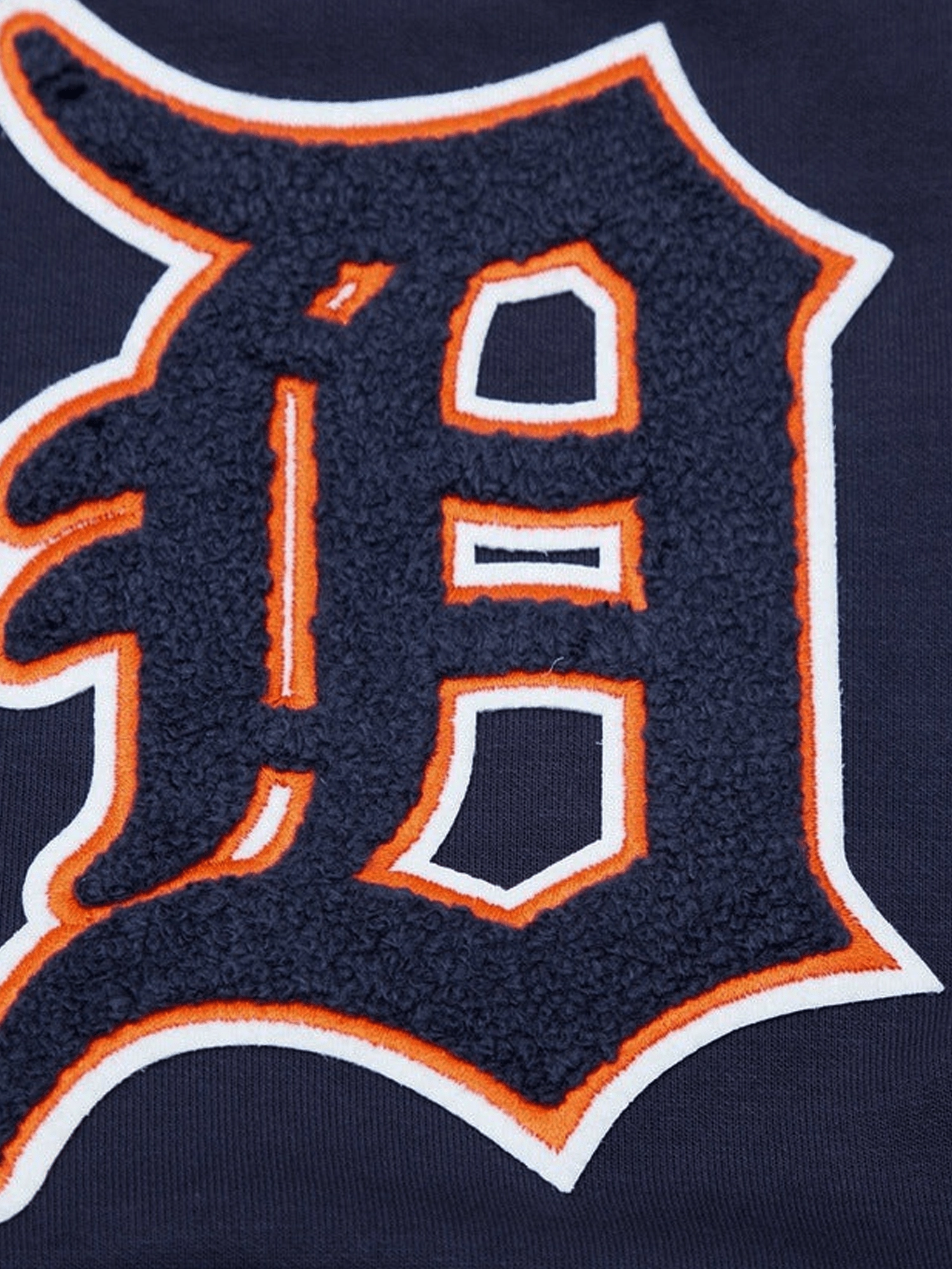 Detroit Tigers Pro Standard MLB Team Chenille Hoodie Jumper  - Navy