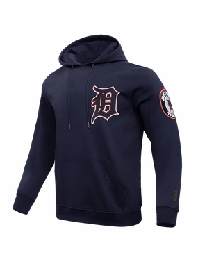 Detroit Tigers Pro Standard MLB Team Chenille Hoodie Jumper  - Navy