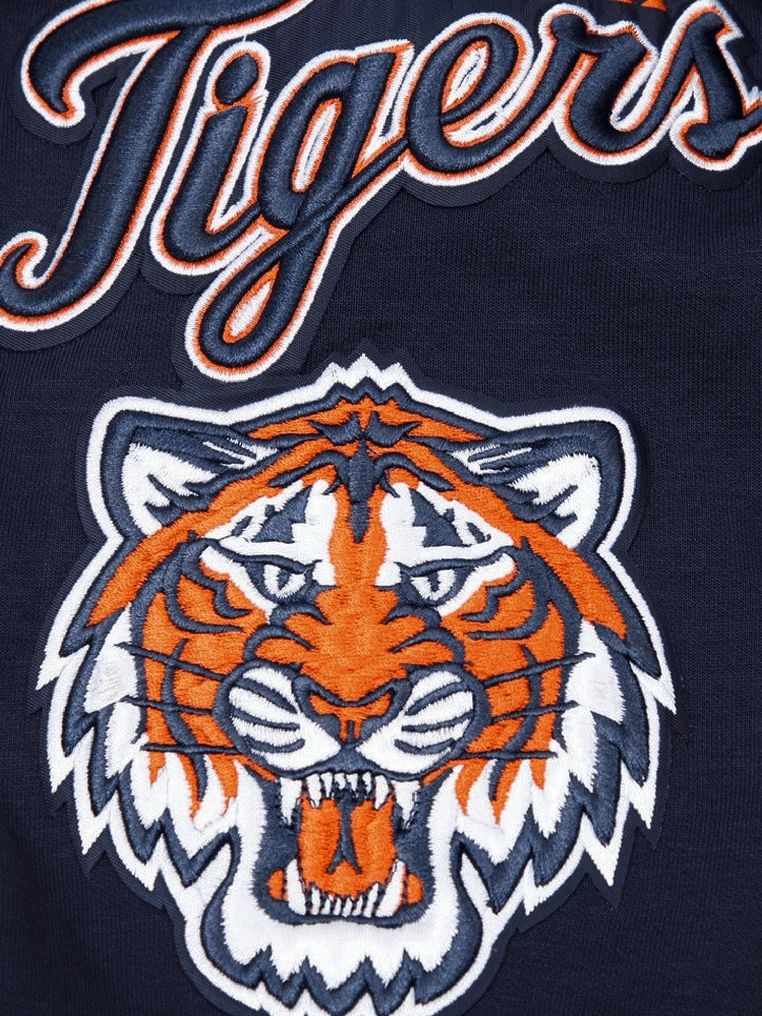 Detroit Tigers Pro Standard MLB Team Chenille Hoodie Jumper  - Navy