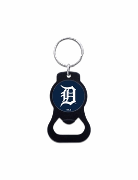 Detroit Tigers Wincraft MLB Team Logo/Black Bottle Opener Key Ring