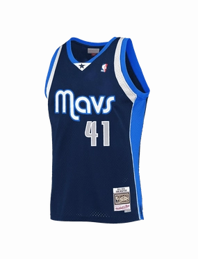 Dirk Nowitzki Dallas Mavericks Mitchell & Ness NBA 11-12 Away Swingman Jersey - Navy