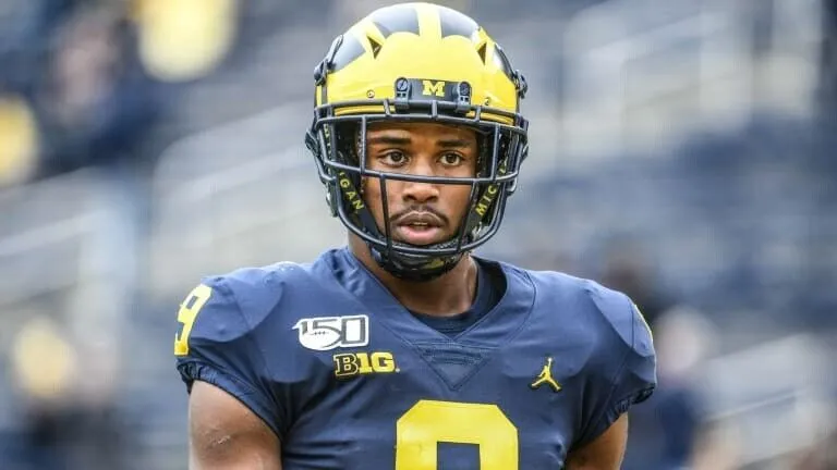 Donovan Peoples-Jones Signed Michigan Wolverine Jersey (Beckett) Clv. Browns W.R
