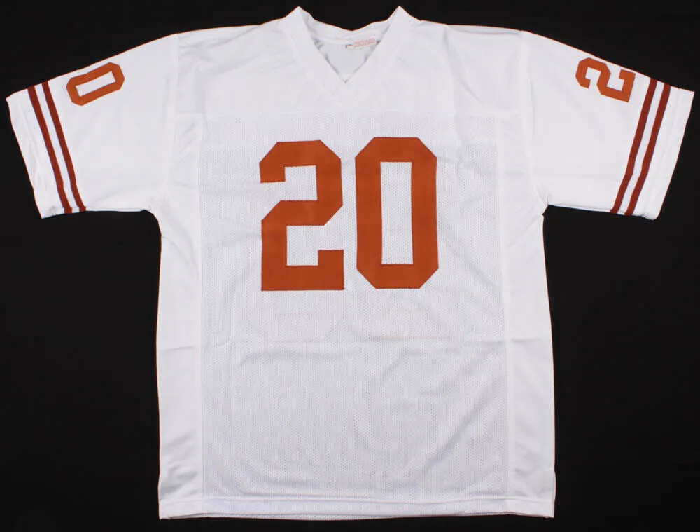 Earl Campbell Signed Texas Longhorns Jersey (PSA COA) Houston Oilers All Pro R.B