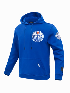 Edmonton Oilers Pro Standard NHL Team Chenille Hoodie Jumper - Blue