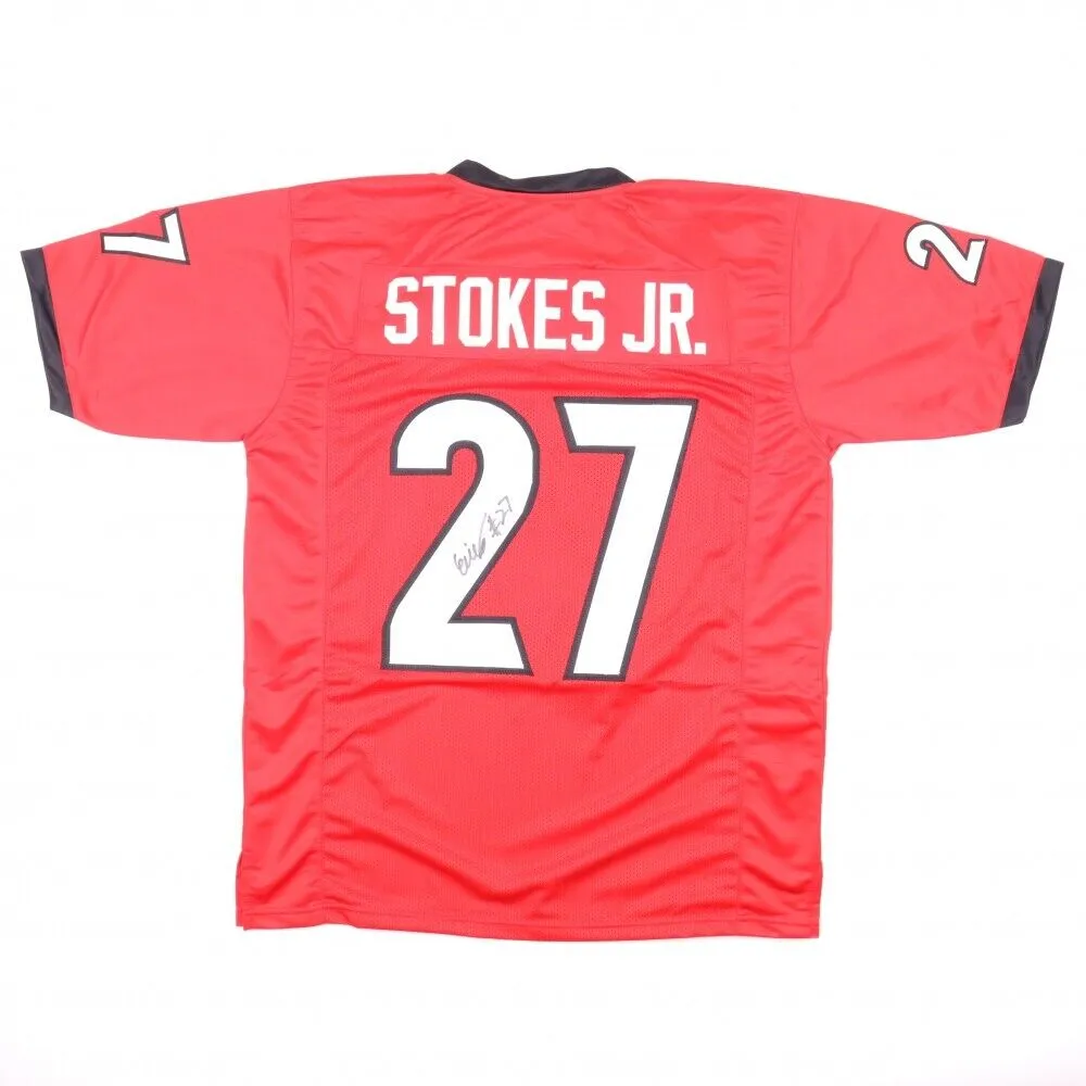 Eric Stokes Signed Georgia Bulldogs Jersey (JSA COA) 2021 Packers 1st Round Pick