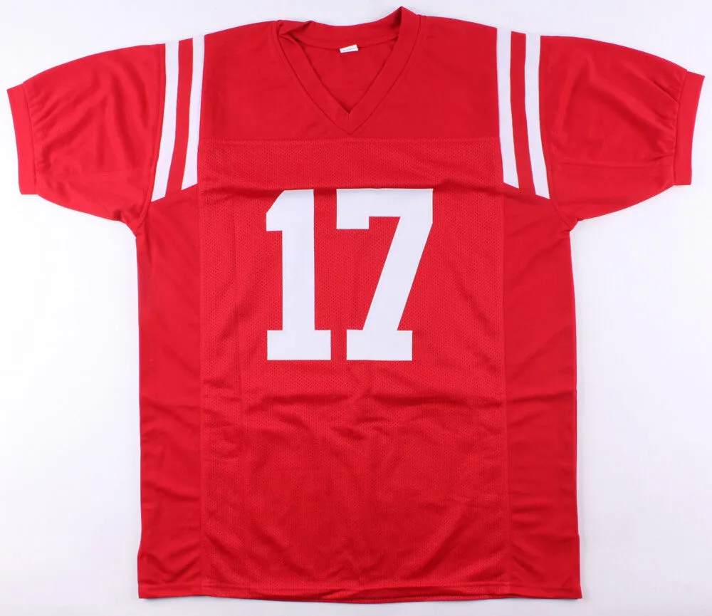 Evan Engram Signed Ole Miss Rebel Jersey (JSA COA) New York 1st Round Pick 2017