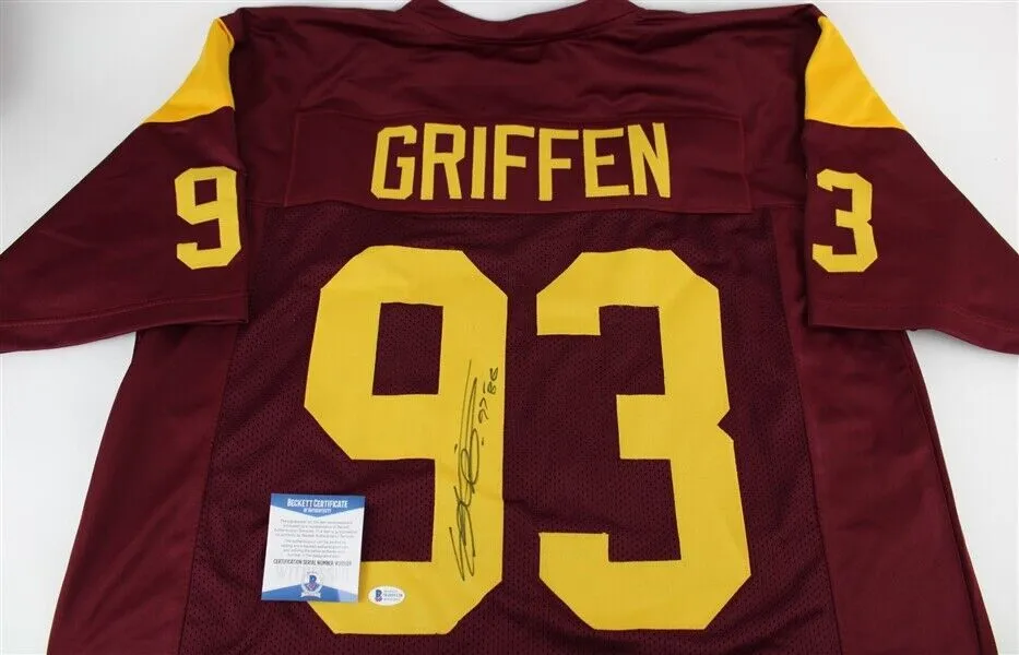 Everson Griffen Signed USC Trojans Jersey Inscribed"BG'"(Beckett COA)  Dallas DE