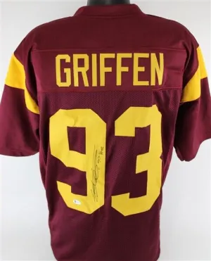 Everson Griffen Signed USC Trojans Jersey Inscribed"BG'"(Beckett COA)  Dallas DE