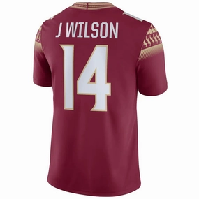 F.State Seminoles #14 Johnny Wilson NIL Replica Football Jersey Garnet Stitched American College Jerseys