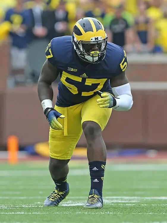 Frank Clark Signed Michigan Wolverines Jersey (PSA COA) Kansas City Chiefs D End