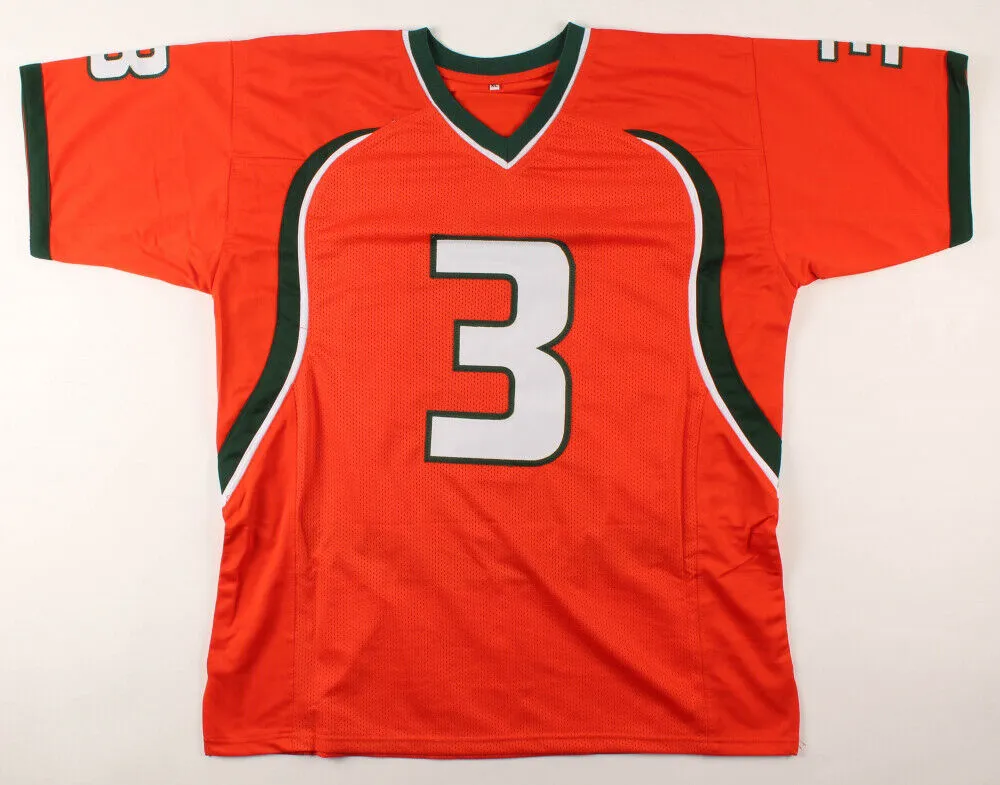 Frank Gore Signed Miami Hurricane Jersey (Beckett COA)  5Pro Bowl Running Back