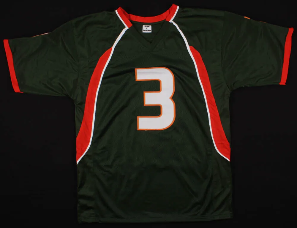 Frank Gore Signed Miami Hurricane Jersey (Beckett COA) 5Pro Bowl Running Back