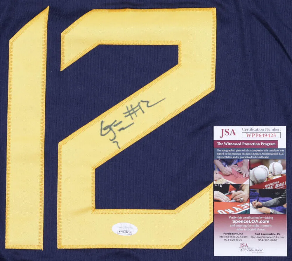 Gary Jennings Signed West Virginia Mountaineers Custom Jersey (JSA COA)
