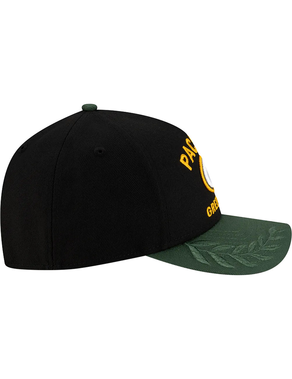 Green Bay Packers New Era NFL 25 Draft 9FORTY M-Crown Snapback Hat - Black