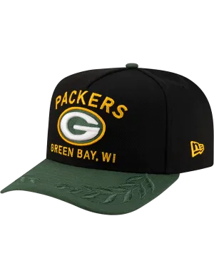 Green Bay Packers New Era NFL 25 Draft Pre-Curved 9FIFTY A-Frame Snapback Hat - Black