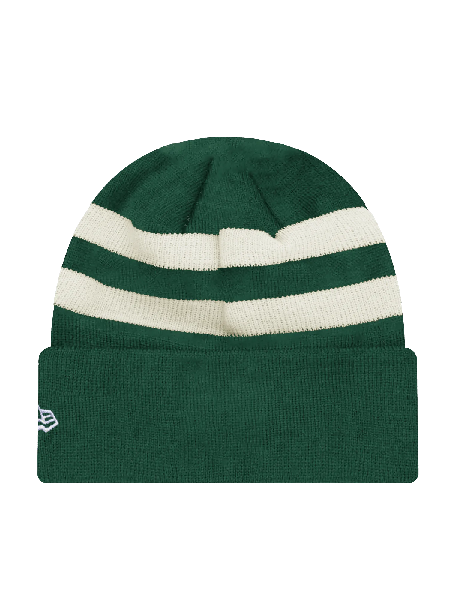 Green Bay Packers New Era NFL Ivory Stripe Knit Beanie - Green