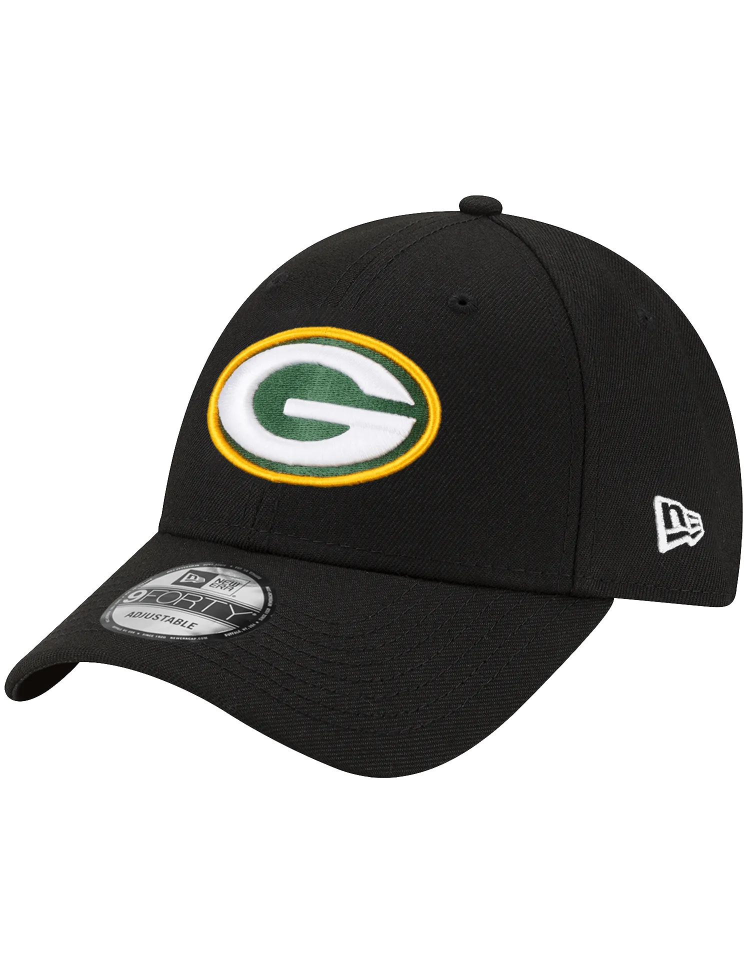 Green Bay Packers New Era NFL Team 9FORTY Snapback Hat - Black