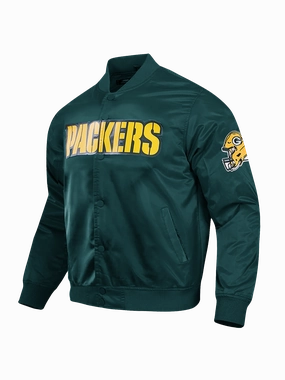 Green Bay Packers Pro Standard NFL Team Classic Satin Button Jacket - Green