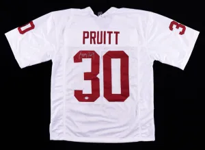 Greg Pruitt Signed Oklahoma Sooners Jersey (PSA COA) Cleveland Browns All Pro RB