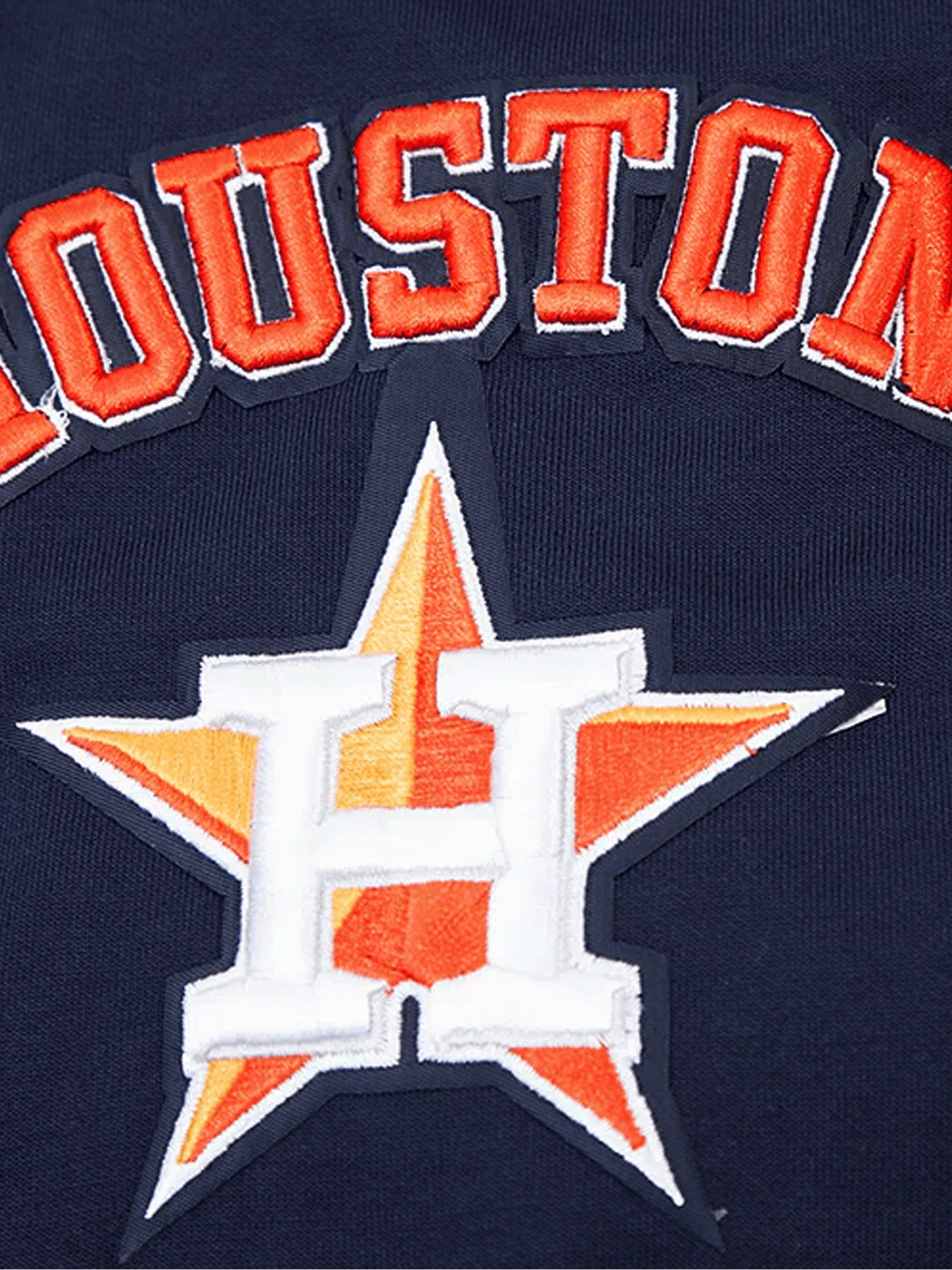 Houston Astros Pro Standard MLB Team Chenille Hoodie Jumper  - Navy