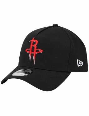 Houston Rockets New Era NBA Team 9FORTY A-Frame Snapback Hat - Black