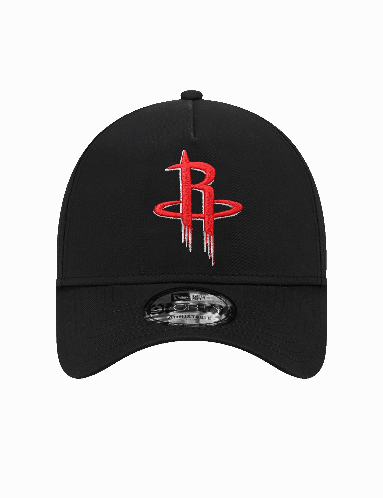 Houston Rockets New Era NBA Team 9FORTY A-Frame Snapback Hat - Black