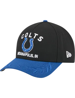 Indianapolis Colts New Era NFL 25 Draft 9FORTY M-Crown Snapback Hat - Black