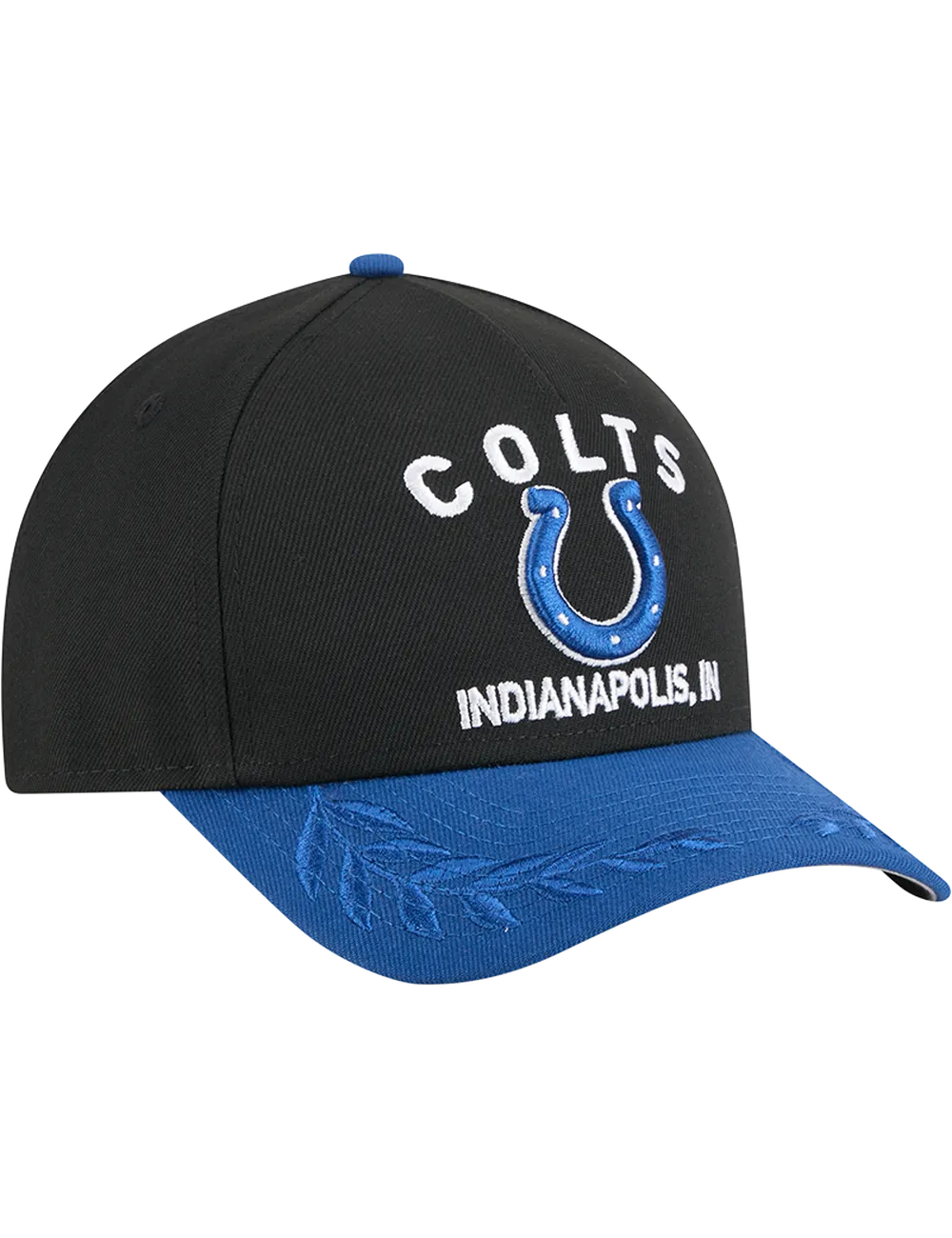 Indianapolis Colts New Era NFL 25 Draft 9FORTY M-Crown Snapback Hat - Black