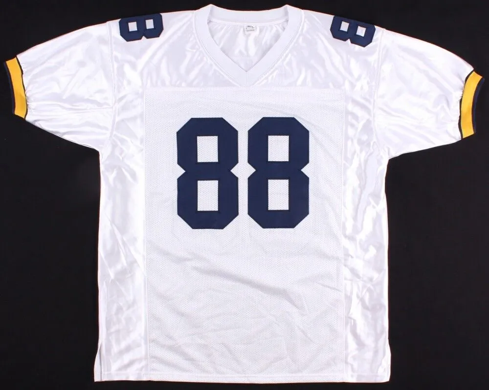 Jake Butt Signed White Michigan Wolverines Jersey (JSA COA) Starting Tight End