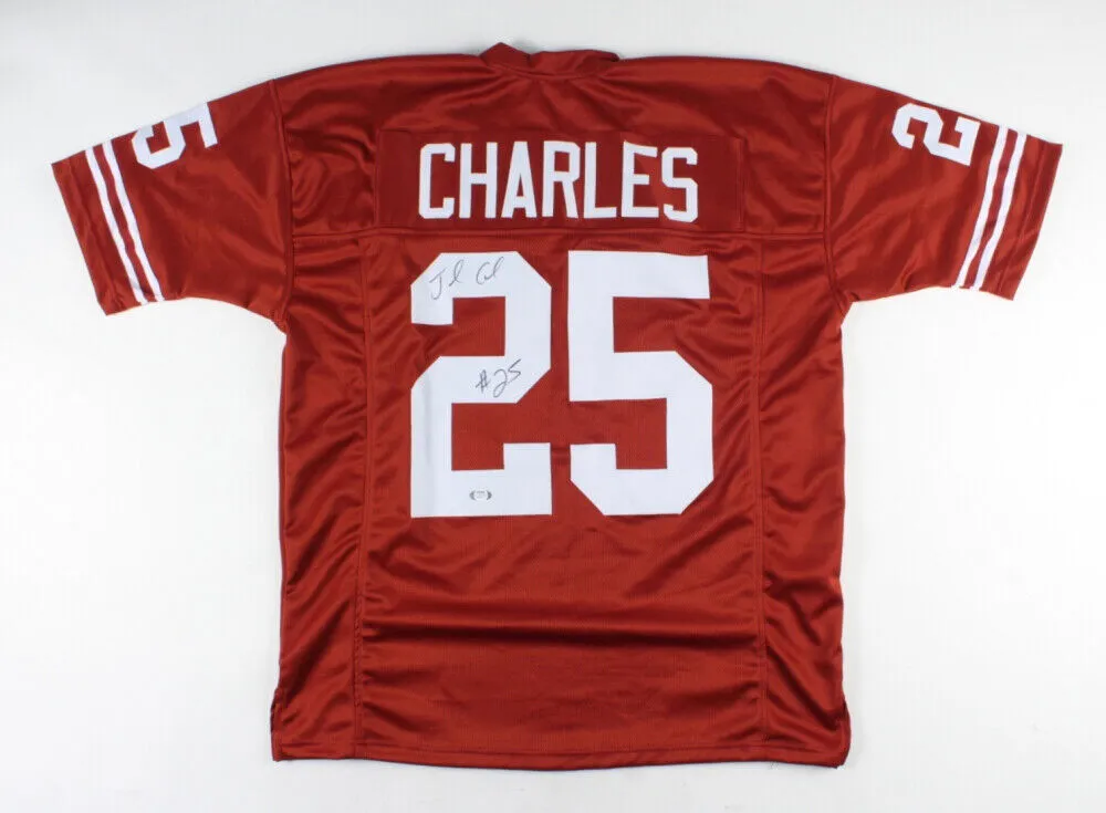 Jamaal Charles Signed Texas Longhorns Jersey (PSA Holo) K.C.Chiefs R.B 20082016