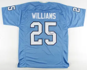 Javonte Williams Signed North Carolina Tar Heels Jersey (Beckett COA) RB Broncos