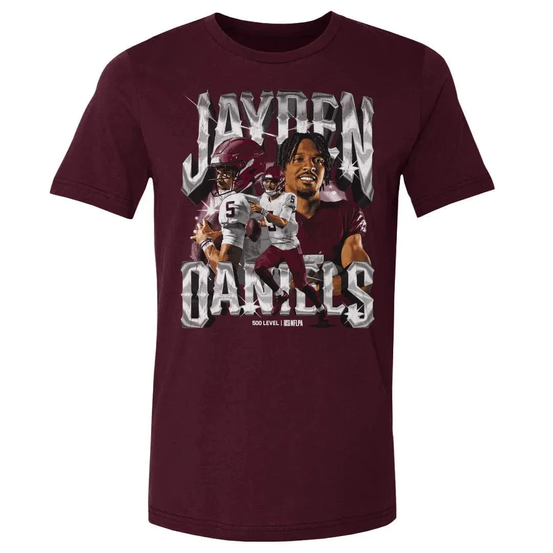 Jayden Daniels Washington Commanders 500 Level NFL Homage T-Shirt - Black