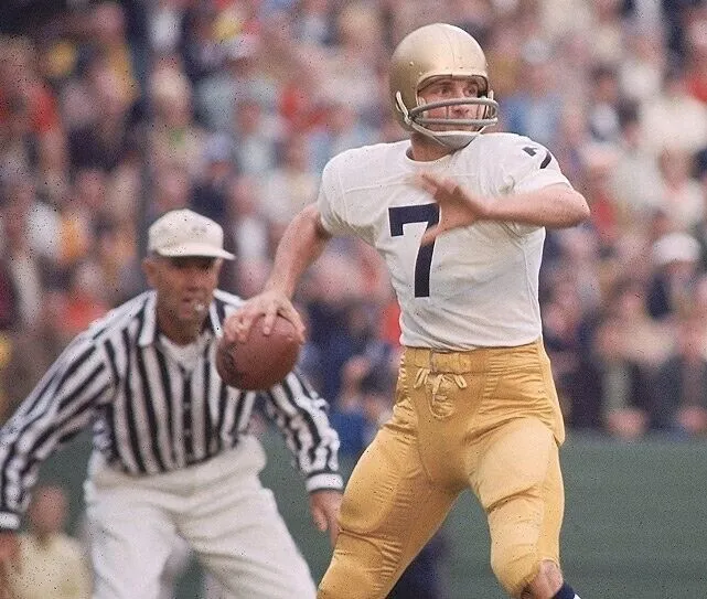 Joe Theismann Signed Notre Dame Fighting Irish Mini Helmet (Beckett) Redskins QB