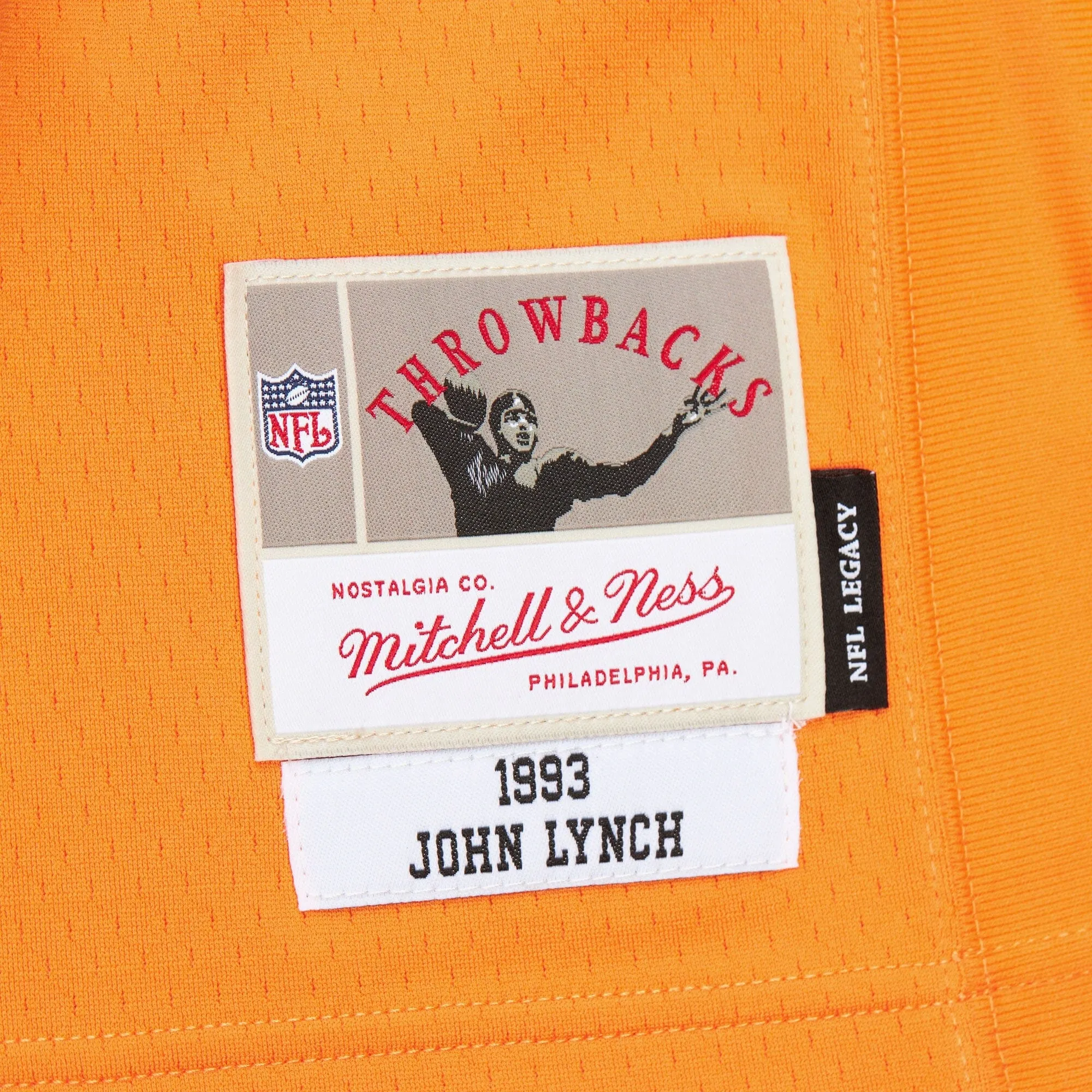 John Lynch Tampa Bay Buccaneers Mitchell & Ness NFL 93 Throwback Legacy Jersey - Orange