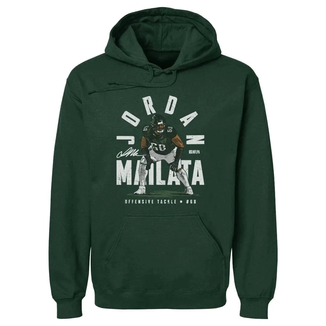 Jordan Mailata Philadelphia Eagles 500 Level NFL Name Arch Hoodie Jumper - Dark Green
