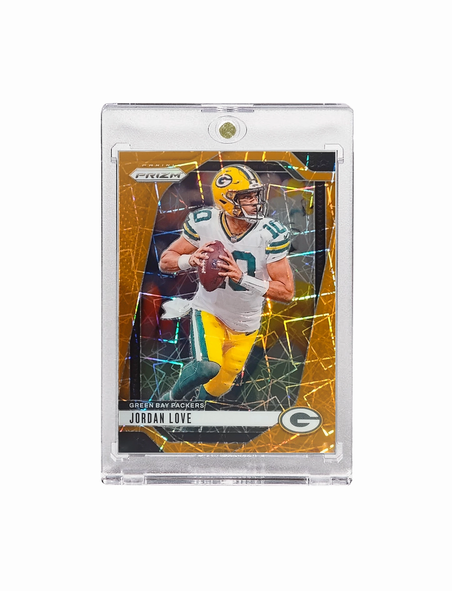 Jordan Love Green Bay Packers Panini NFL Prizm 24 Orange Lazer Card