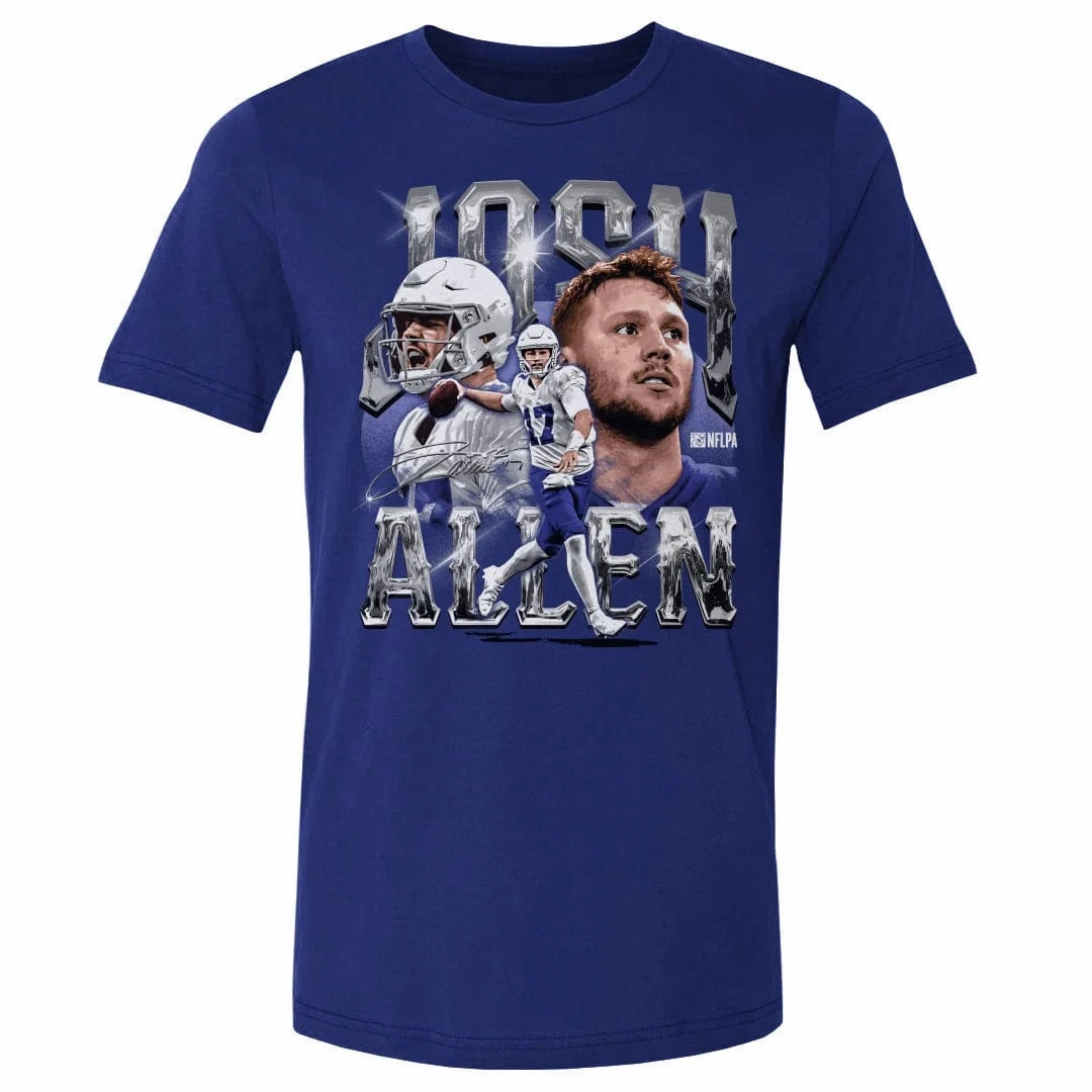 Josh Allen Buffalo Bills 500 Level NFL Homage T-Shirt - Blue