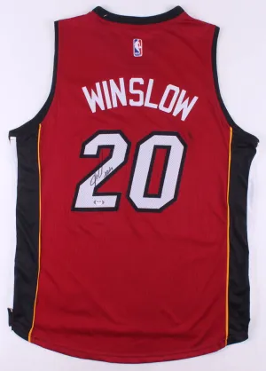 Justise Winslow Signed Miami Heat Custom Jersey (PSA Holo) Duke 2015 NCAA Champs